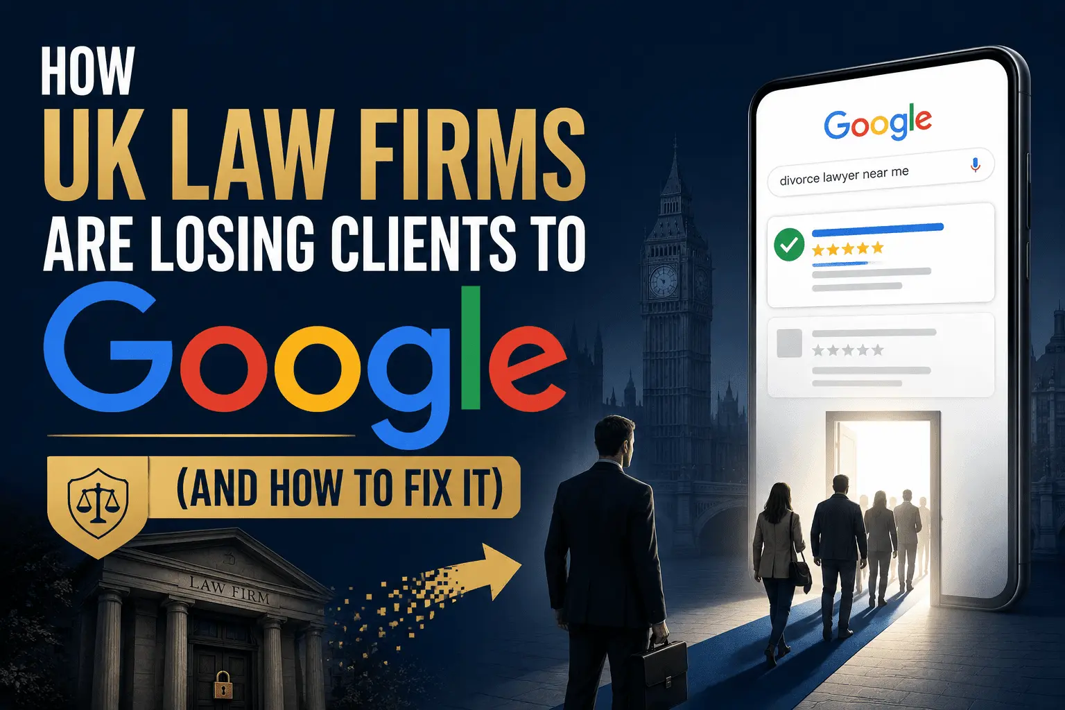 UK law firms losing clients on Google fix guide